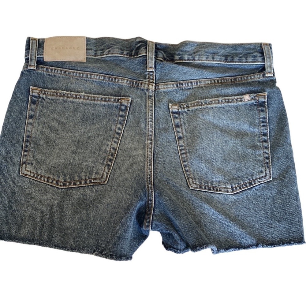 Everlane  Denim High Rise Button Fly Shorty Shorts NWT - Picture 2 of 5